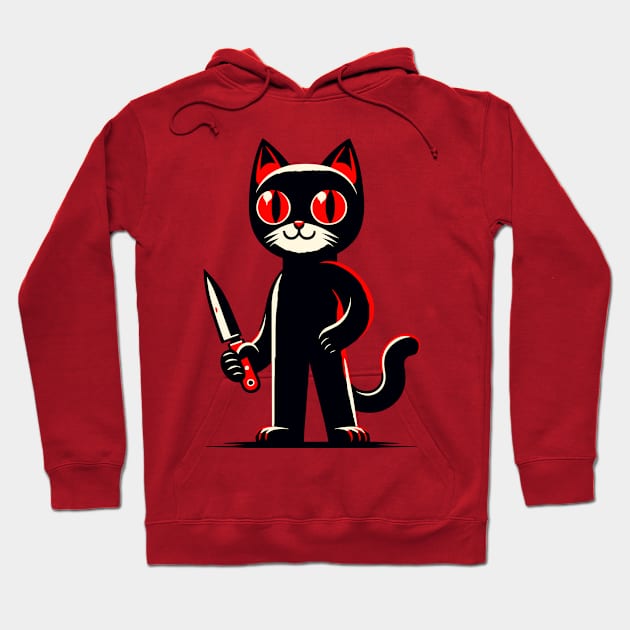 Killer cat Hoodie by Art_Boys